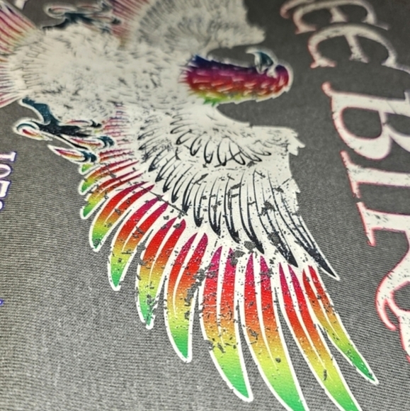 Free Bird Printed Graphic Band T-shirt By Refinery Number One S,M,L  NWT$74 - Picture 5 of 8